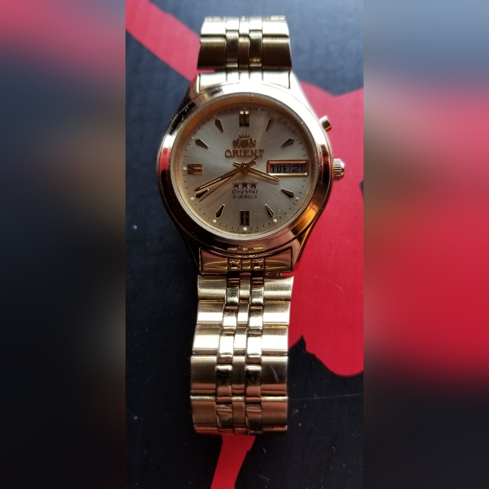 Vintage Orient Automatic 21 Jewels Day/date - Picture 1 of 9